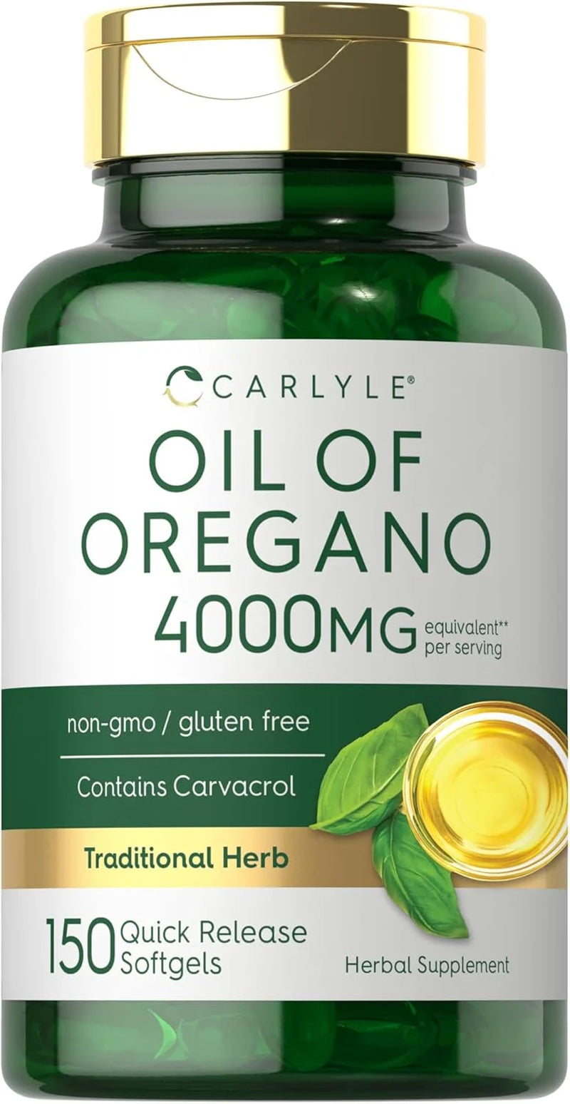 Powerful Oregano Oil Capsules | 4000 Mg of Wellness in Every Softgel | 150 Count for Optimal Health