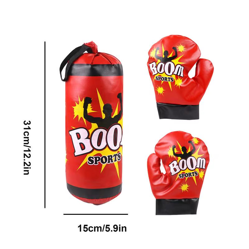 Boxing Bag for Kids Professional Kid Boxing Set with Gloves Sandbag Boxing Training Equipment for Kids Teens Practice Punching