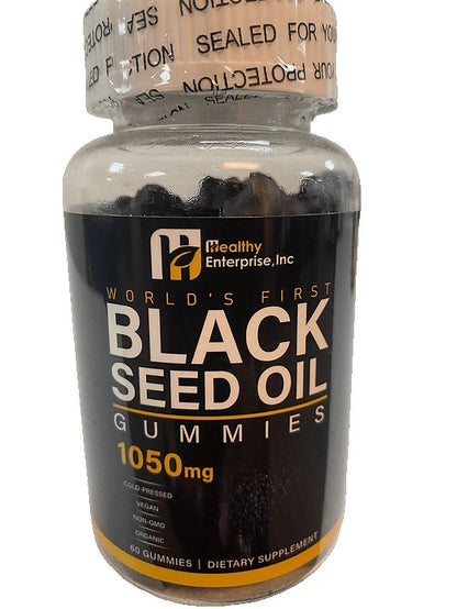 Black Seed Oil & Honey Gummies W/ 2%+ THYMOQUINONE | Nigella Sativa Seeds Supports Immune System