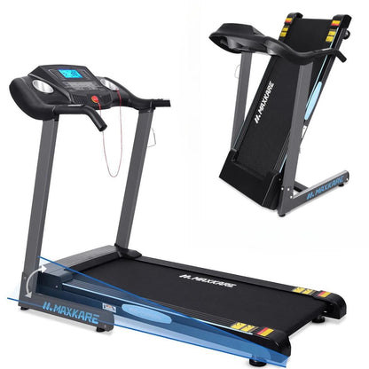 2.5 HP Folding Treadmill with 12 Levels Auto Incline 8.5 Mph Speed 15 Preset Program, 220Lbs Max Weight, for Home Gym